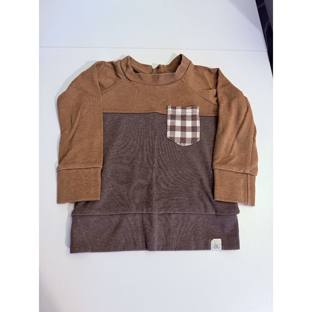 Lulu and Roo Chestnut Two Tone Crew Neck Sweatshirt 12-18 Months